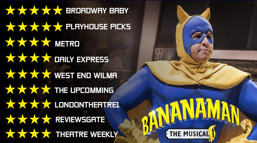 swkplay's tweet photo. Peel-ease don't leave us! This Saturday, B-Man and his pals have got to split. REPEAT @BananamanShow HAS GOTTA SPLIT, YOU GUYS! See them one last time - tonight, tomorrow or Saturday https://t.co/zjO3rVy8XC 🍌 https://t.co/1M3c9fcY1u