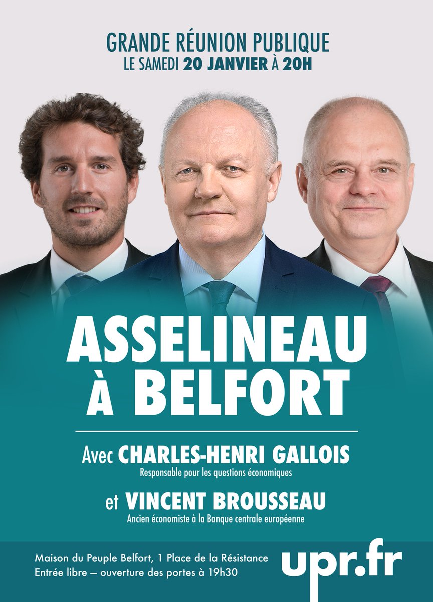 UPR_90's tweet photo. Pourquoi les budgets de la Francophonie sont ils systématiquement réduits par la France ? 

Pourra-t on-toujours étudier hors de France si l'on sort de l'UE ? et Erasmus alors ?
@UPR_Asselineau répondra à vos questions ce Samedi à 20H à #Belfort
#circo9001 #Delle https://t.co/ko4yX8ZOvO