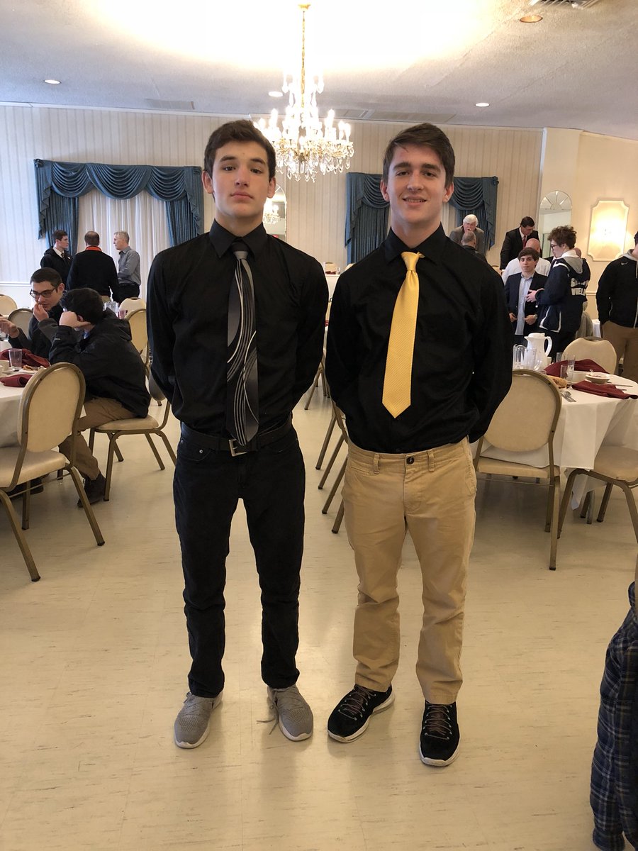 Jack Graff & Joe Manchio representing Seneca at the South Jersey Wrestling Coaches & Officials Association Annual Captains’ Banquet today!  #bealeader #beanexample #perseverance #overcomesetbacks