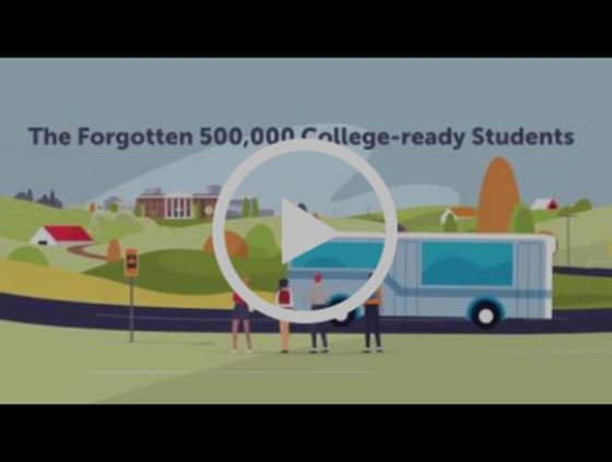 NACAC's tweet photo. Every year, 500,000 students who graduated in the top half of their high school class fail to complete a college degree. A new video from @GeorgetownCEW highlights the problem and offers potential solutions: https://t.co/ylVF9ghqMZ #EMchat https://t.co/DTiEClkIAX