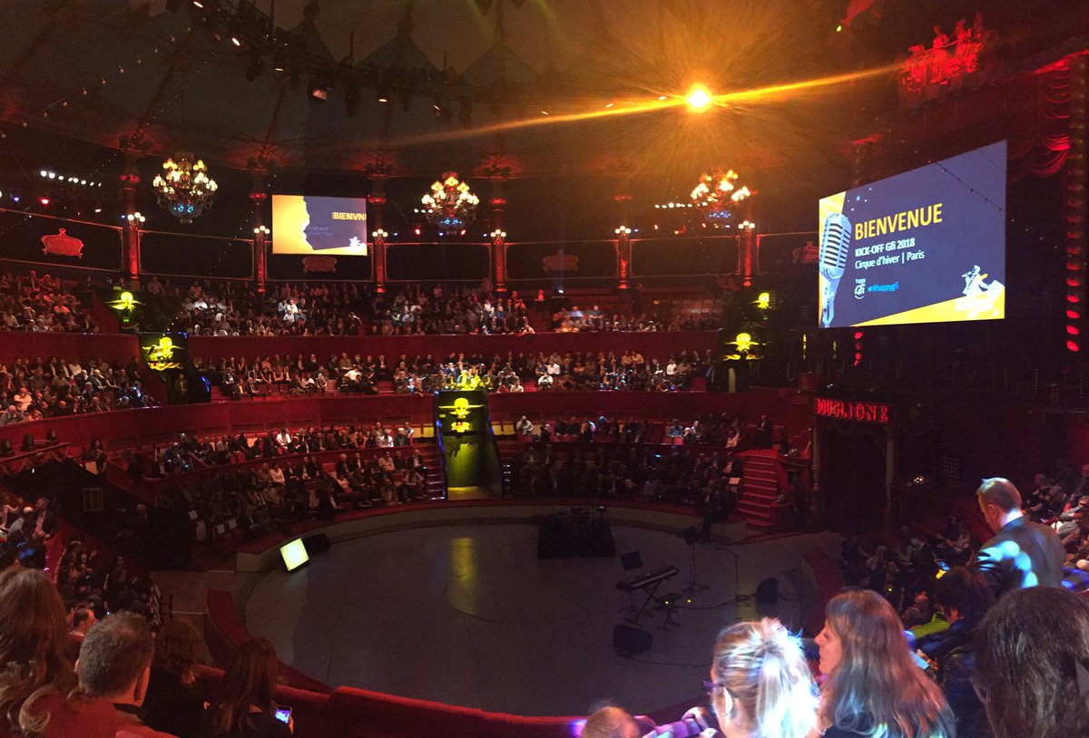 Mary_itoua's tweet photo. Welcome to @gfiinformatique annual #Kickoff2018 !🎉 #happygfi #Addstones #ko2018 #cirque https://t.co/4S6yeYCp2T
