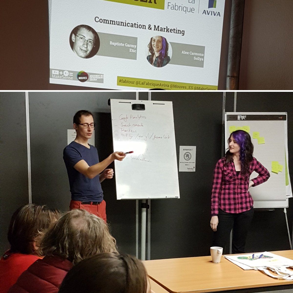 En direct du #Fabtour pour animer un atelier d'expert sur la #communication et le #marketing !

@Mouves_ES @LaFabriqueAviva <a href="/MakeSense/">makesense</a> <a href="/eticFR/">ETIC - Foncièrement Responsable</a>