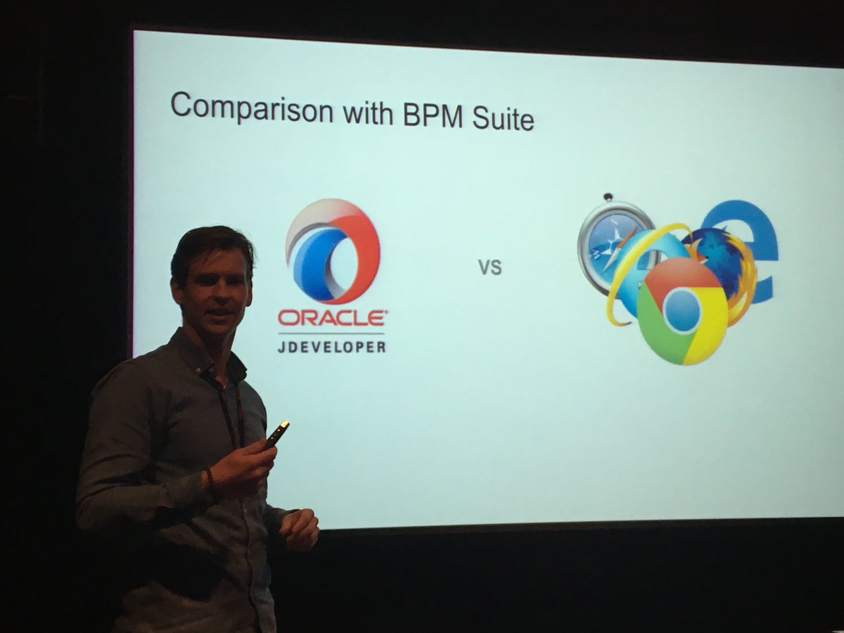 robertvanmolken's tweet image. Second part of the evening about #JarvisPizzeria on #OraclePCS with @RichardOlrichs, @MarcelvdGlind and Marc. First introduction of case and comparison with BPM Suite @nl_OUG