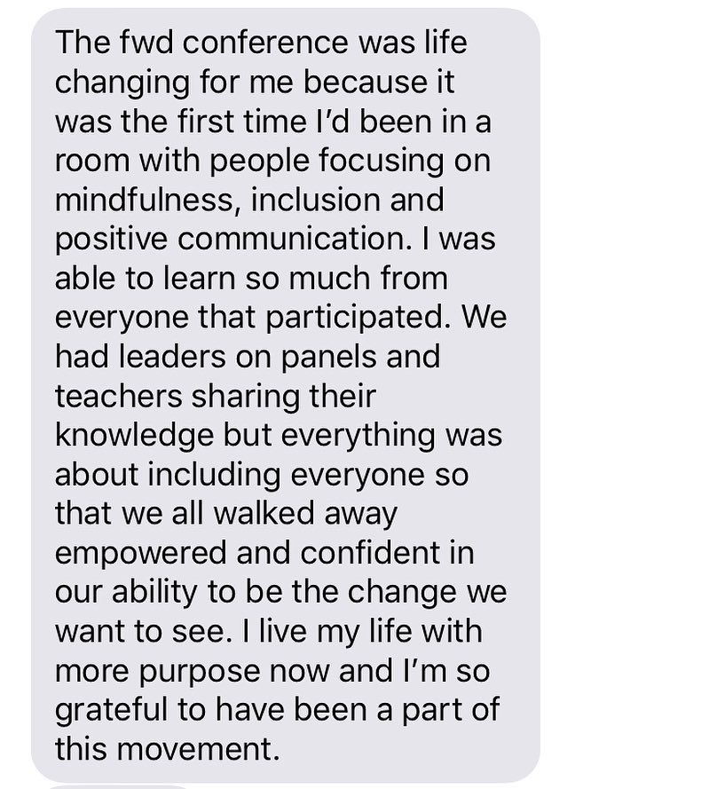 fwdcollectiveio's tweet photo. Today's why and tomorrow's #motivation.
Not going to lie teared up a little when this text came in @JessicaLaShawn
May we continue to strive to empower and create impact for our #community every day! #ThursdayThoughts #FocusFWD #FWDCollective https://t.co/fgwtoM9ttE