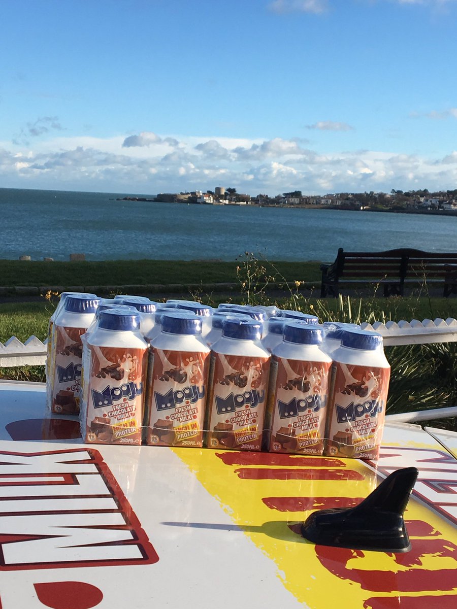 Chocolate Mooju doing a bit of sight seeing in Dun Laoghaire today 👀😁