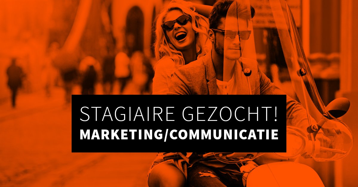 *** Per direct stagiair gezocht! ***
Ben jij een jonge marketingtopper of leergierig communicatietalent en per direct op zoek naar een uitdagende stage in een veelzijdig, creatief bureau? Laat dan van je horen via onderstaande vacature! bit.ly/2j2E5sf