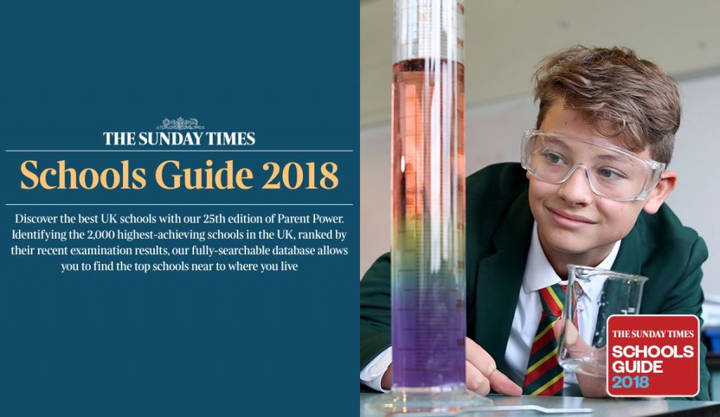 Water Street has been named in The Sunday Times Best Schools Guide 2018.