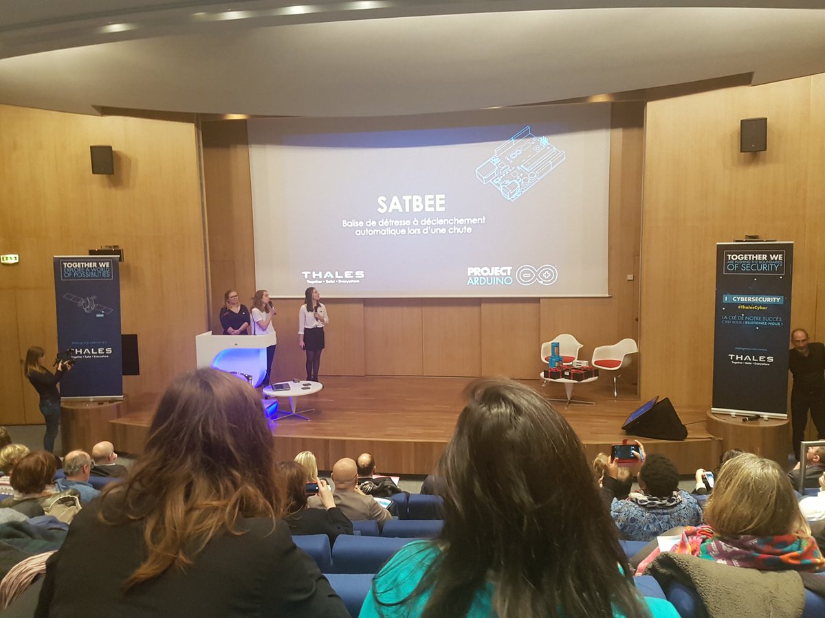 mickaelraoult's tweet image. "La blanquette" Team @ENSEIRBMATMECA au #ThalesArduino @ThalesJobs