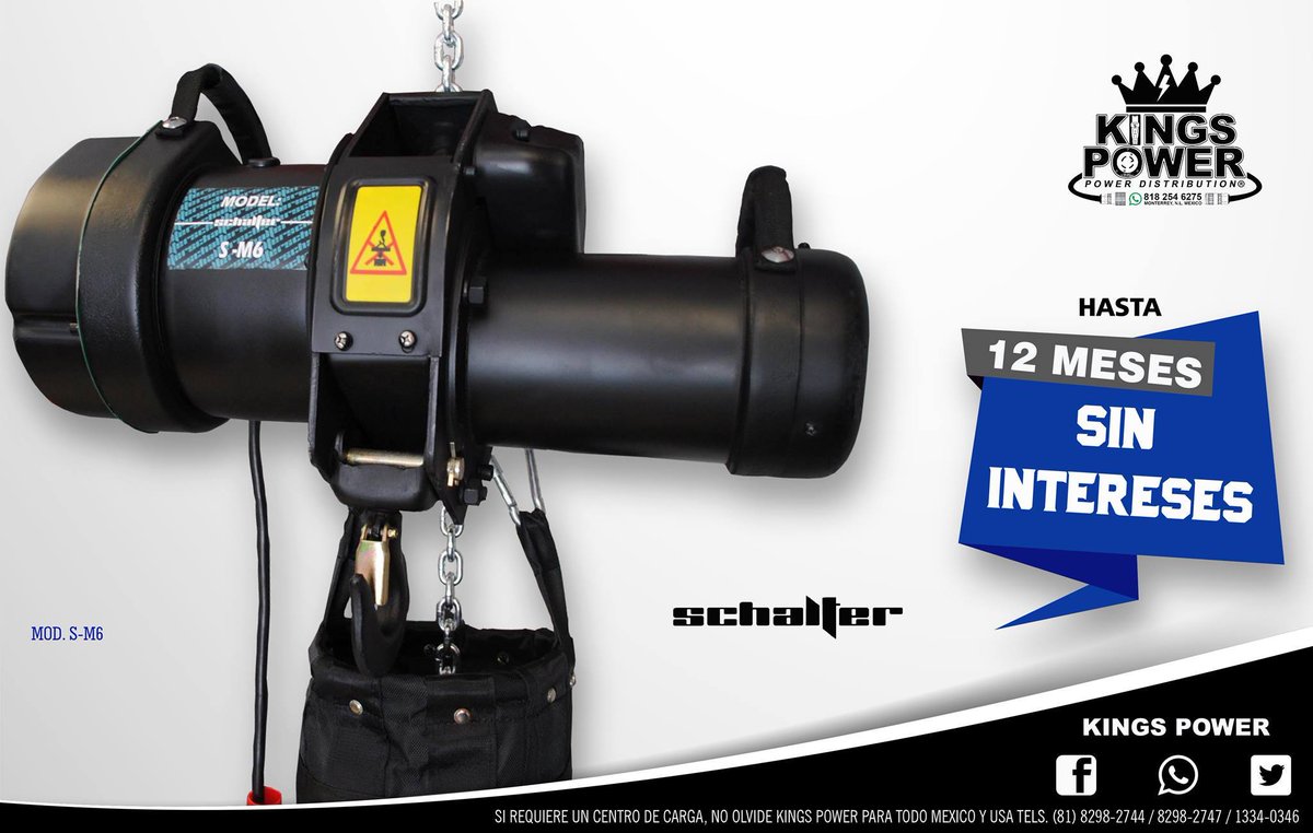 KingsPowerMTY's tweet image. Motores Schalter 1 Ton Disponibles!
Llámenos, con gusto lo atenderemos!