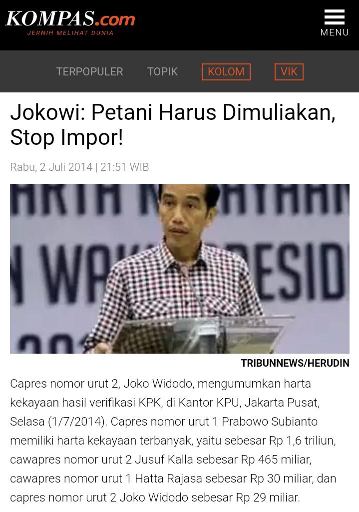 Cybernesia's tweet photo. Dalam waktu berdekatan keran impor dua komoditas dilakukan pemerintah. https://t.co/cdjSqELNxR