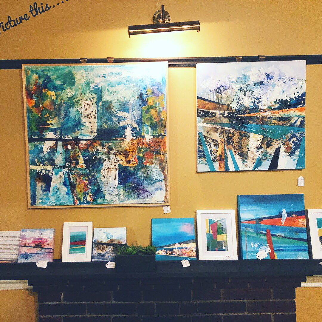 sarahevaharris's tweet photo. Brighten up your #January with our new #artist @coxie8uk displaying now @DiamondPubOxted #supportinglocal #art #surrey #dowhatyoulove https://t.co/nOg1AmcxFn