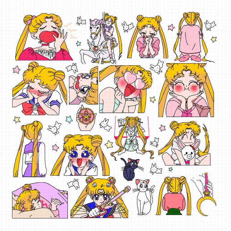 미소녀 전사 세일러문 스티커 통판🐥…" - @backmill_00, [하이큐 스티커 통판중]🌼백밀🌼's ... - 768 x 768 jpeg 202kB