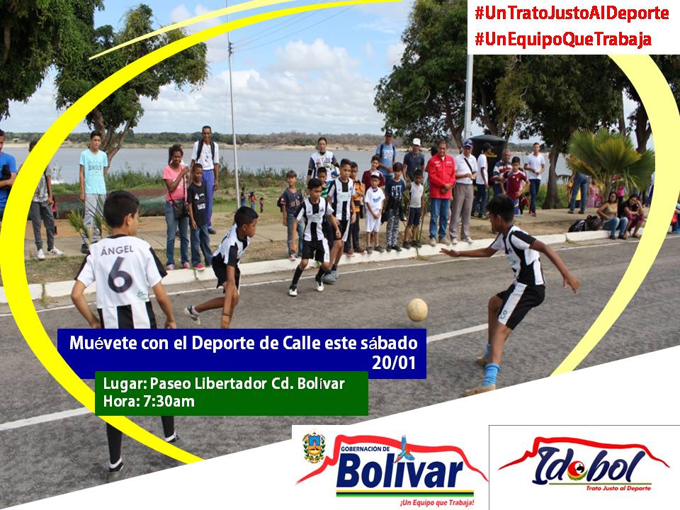 Idebol's tweet photo. El gran equipo de Idebol te invita este sábado al Paseo Libertador, actividad deportiva y recreativa para toda la familia, la cita es a las 7:30 am, Muévete con el deporte de calle #UnTratoJustoAlDeporte #UnEquipoQueTrabaja #BolivarPuebloYTrabajo #2018DialogoYPaz @JustoNogueraP https://t.co/07ZIxSbEvy