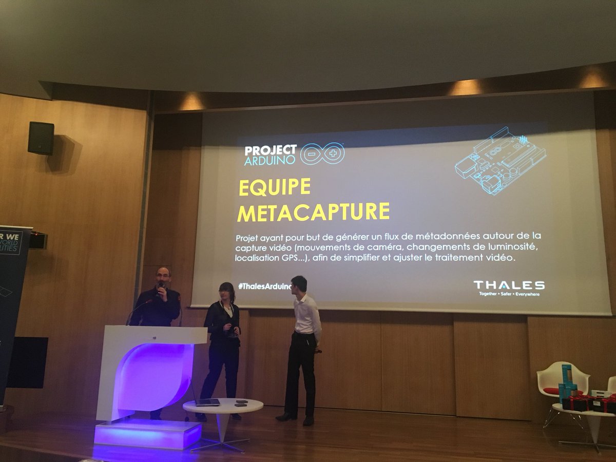 ThalesCareers's tweet image. La team Metacapture nous présente le dernier #projet de la finale 🇫🇷 #ThalesArduino !