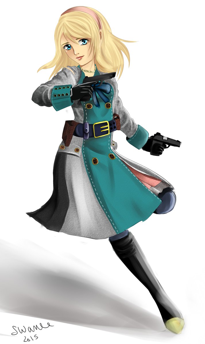 SwaneeDessins's tweet photo. Fanart de Leanne, personnage d'un jeu que j'aime beaucoup Resonnance of fate 😀 #dessin #sega @PartageUnDessin #videogames #drawing https://t.co/1WDhpEDTSy