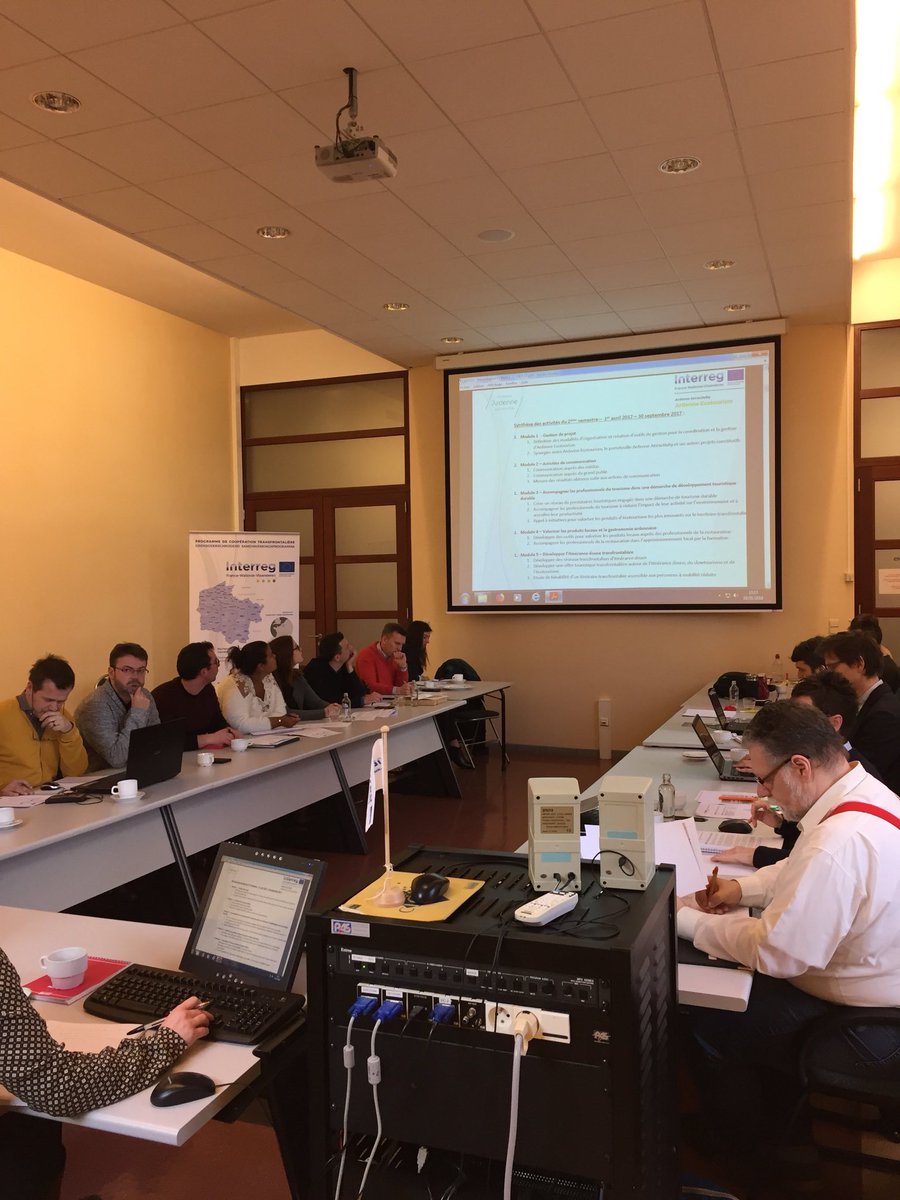 Dans le cadre des projets « Ardenne Attractivity » l’office de tourisme participe cet après midi au comité d’accompagnement du projet « Ardenne Ambassadors » #interregV #VisitArdenne