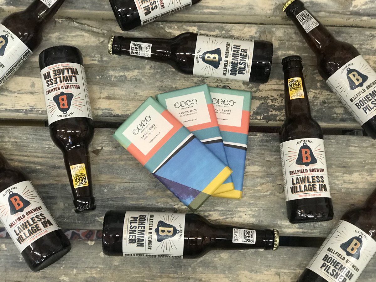 TheBellfield's tweet photo. RT &amp; Follow for a chance to #win a box of our award-winning beers &amp; delicious Haggis Spice Chocolate from @CocoChocolateUK in time for #BurnsNight on the 25th January! 🏴󠁧󠁢󠁳󠁣󠁴󠁿🍻🍫 #competition #Glutenfree https://t.co/H0LdLkcY1M