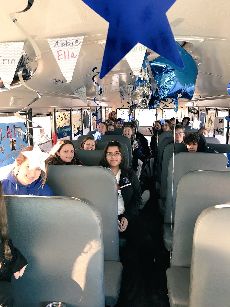 CHSSpartanSwim's tweet photo. On our way to district competition! Who are we? SPARTANS! What do we do? SWIM! How do we do it? FAST! @CHSSpartans #letsdothis https://t.co/6QBoxlLEfT