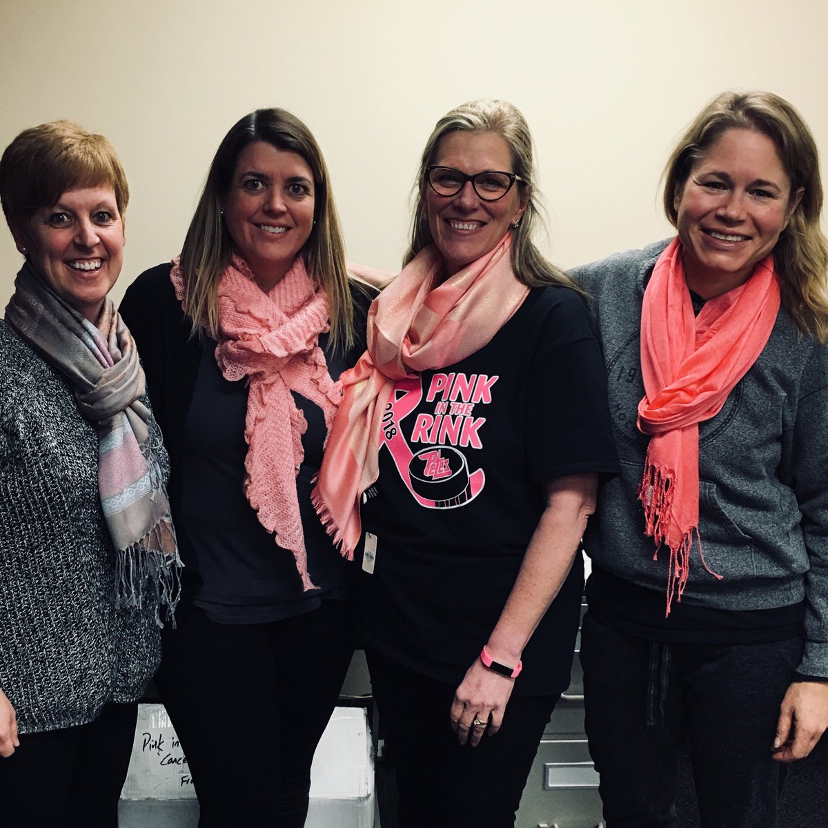 Tees &amp; New #PinkInTheRink Pashmina styles on tap at the <a href="/PetesOHLhockey/">Peterborough Petes</a> game tonight! $10 a &amp; these go fast! Proceeds to @CCSPtbo Women’s Cancer Research. #PetesFightCancer