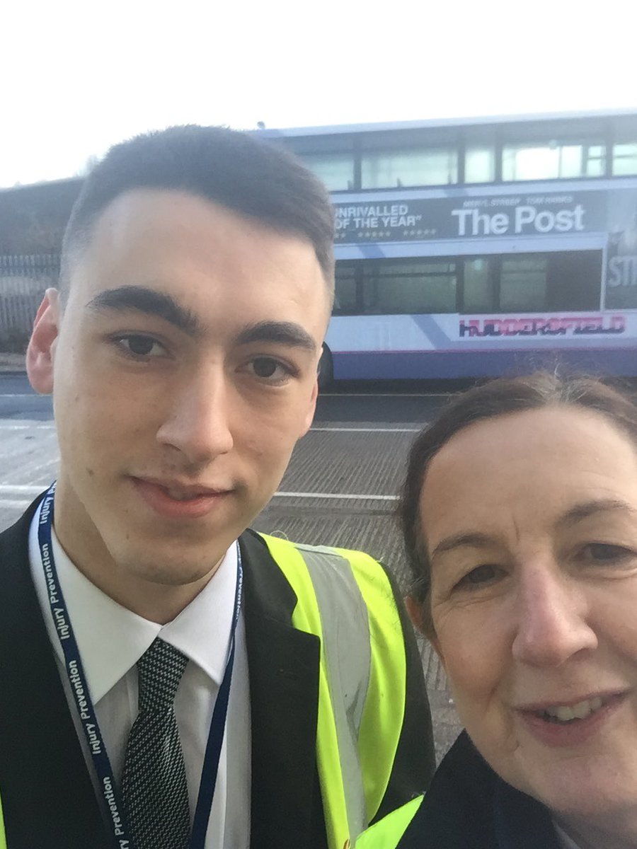 alyson_rowden's tweet photo. Promoting First M Ticket APP at Huddersfield today around Golcar services with Steven Taylor #firstwestyorks https://t.co/Qm7CTtJHWM
