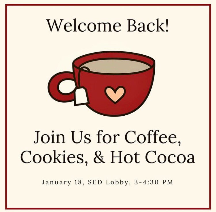 BUSED_UGSS's tweet photo. Welcome back, SED-ers! Stop by the lobby this afternoon for some free treats and to say hello--we've missed having you on campus! https://t.co/NuEmw29Ph9