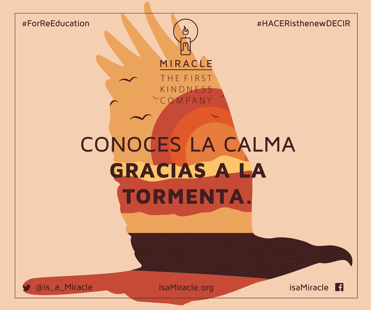 is_a_MIRACLE's tweet photo. : No se disfruta la calma, sin antes conocer la tormenta.
.
.
#HACERisthenewDECIR #POWER #IsaMiracle #ForReEducation #kindness #Doit #Activism #GoAhead https://t.co/BGR27UG2TC