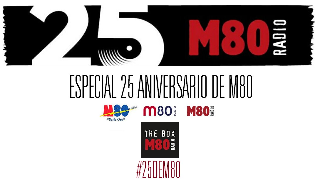 40ClassicJorge's tweet photo. Hoy se cumplen #25deM80:

¿Cómo descubriste tú @m80radio_? ¿La canción que siempre asocias a nuestra emisora? ¿Algún artista/grupo que hayas conocido gracias a M80? Programas, locutores/as que recuerdes... Comparte tu mejor recuerdo de M80 y... ¡Únete a nuestra fiesta! https://t.co/jm2BL9xnUC