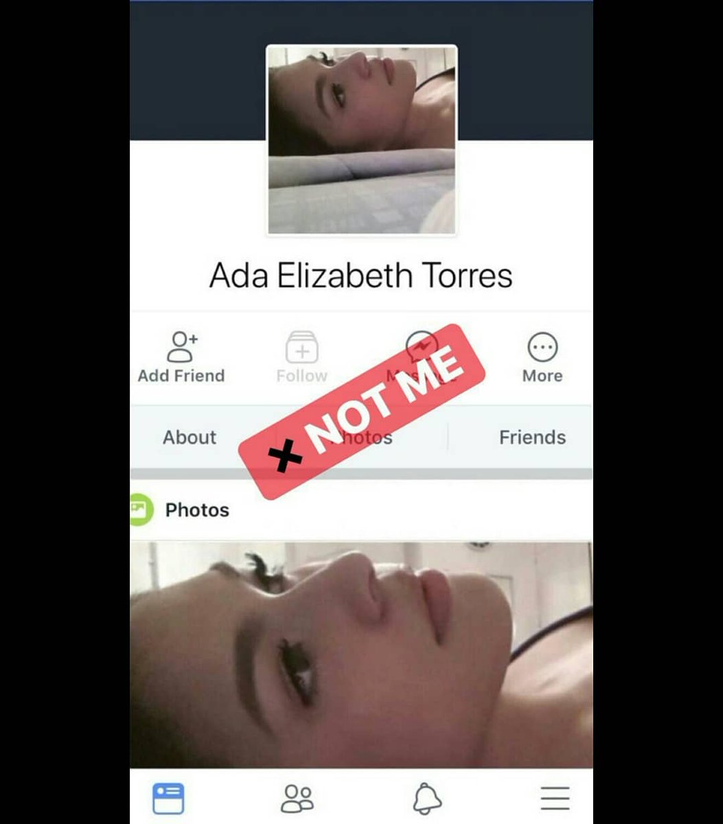 _1987isondianne's tweet photo. This is fake account @andreaetorres don't have real Facebook https://t.co/vWN7CGd42b