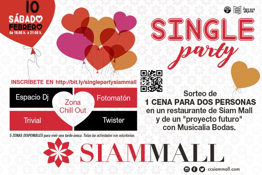 VisitTenerifeES's tweet photo. En @SiamMallTF se preparan para una "Single Party" donde poder conocer gente de forma divertida con un set de DJ, fotomatón, juegos y un ambiente "love" agradable https://t.co/dT8vrNGSMX #VisitTenerife https://t.co/kAUzxLfTUw