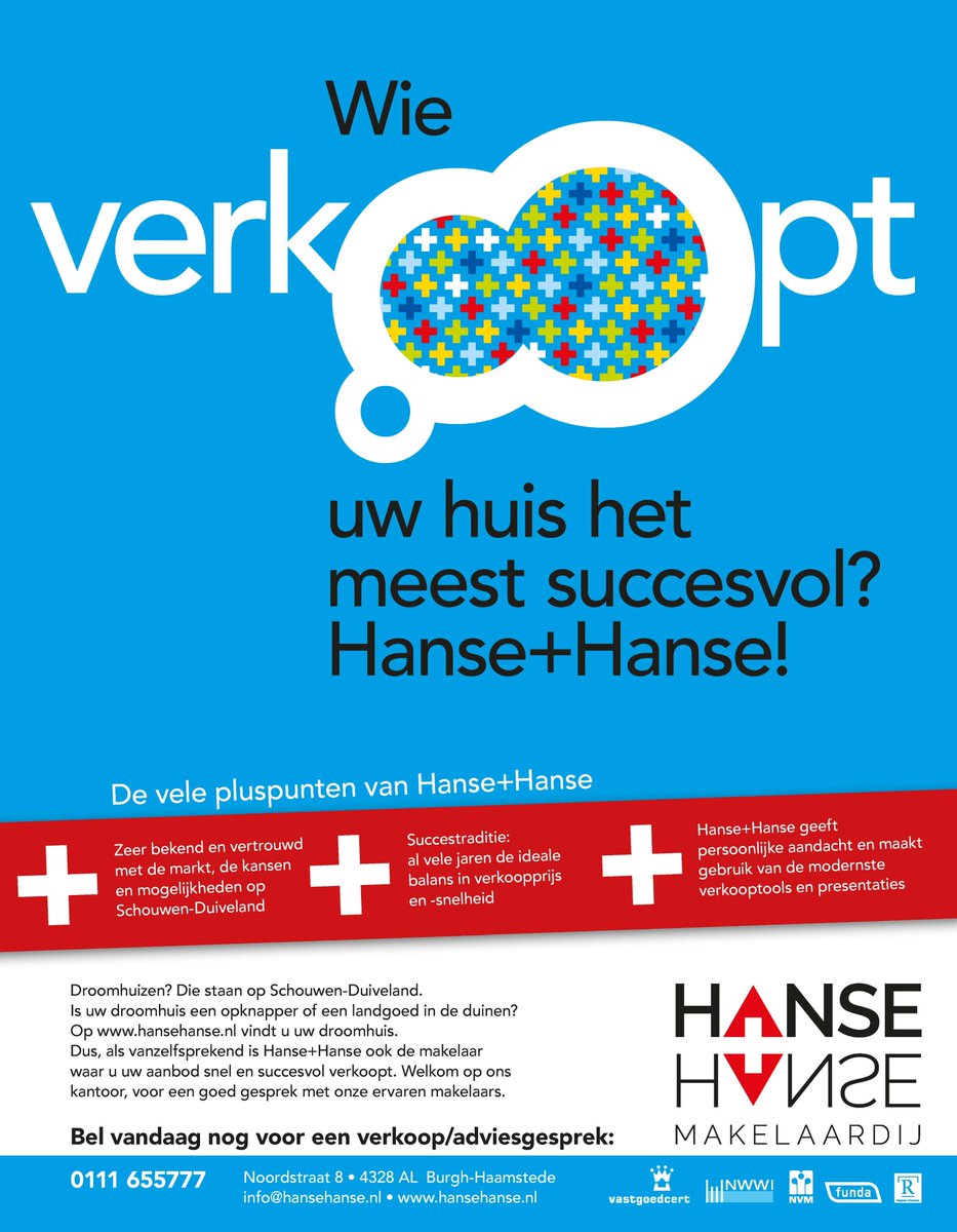 HanseHanseOG's tweet image. Hanse+Hanse verkoopt uw huis het meest #succesvol! Bel voor een vrijblijvend adviesgesprek / #waardebepaling t: 0111-655777