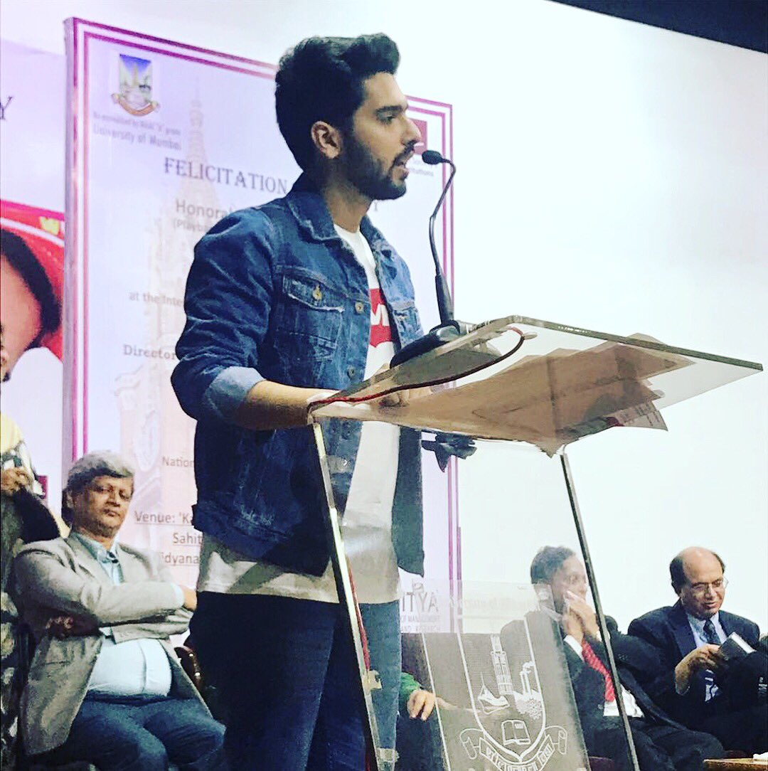 I’m honoured to have been felicitated by the @universityofmumbai at the International Commerce &amp; Management Conference. Here’s a few shots from the event that took place today. 🙏🏻😇