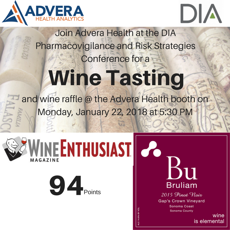 AdveraHealth's tweet photo. Going to @DrugInfoAssn #PVRMS18 conference next week? Make sure to RSVP for our WINE TASTING event on Monday at 5:30! https://t.co/LwkoSsvL4X https://t.co/a2kTY4vgo1