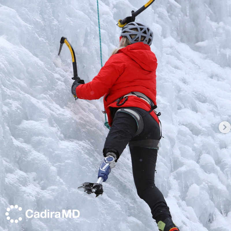 CadiraMD's tweet photo. Don't stop climbing until you reach the top! There's isn't a better feeling than achieving your goals, whether they are physical, mental or emotional! #CadiraMD #WeAreCadira #CadiraHero #Fit #Military #Exercise #StrongWoman #LeftLegLess #WalkForACause #Veterans #MentalHealth https://t.co/vJ44ptf4U6