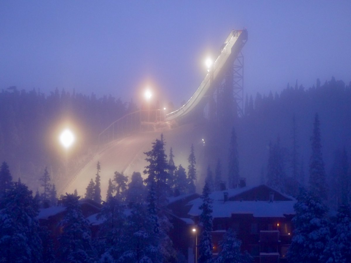 grythdb's tweet photo. In for a #challenge?
Try #skijumping in #Ruka,#Lapland ! https://t.co/WdQxOnLgpd