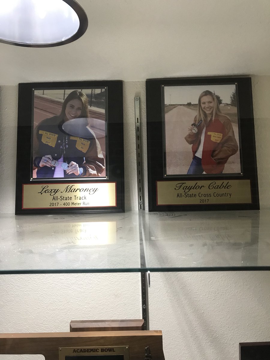 Two nice new additions to the trophy case this morning!  Proud of you two!  #springfever <a href="/taylorc00/">Taylor Winter</a> <a href="/Lmaroney20/">Lex</a> <a href="/adtay811/">Andrea</a>