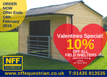 Get your heart racing with our mega #field #shelter deal! 10% off all fields shelters . Offer ends on #ValentinesDay.