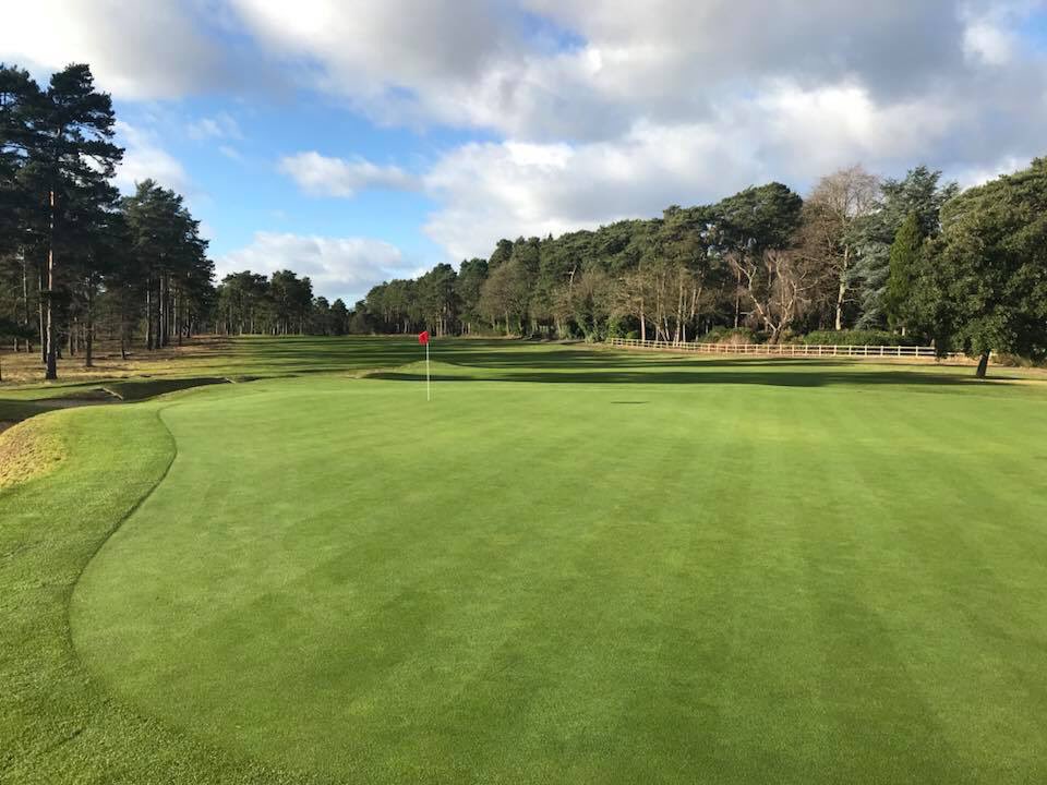 Such a stunning day for a hand cut.... with chainsaw and hand mowers!!! <a href="/worplesdongolf/">Worplesdon Golf Club</a>