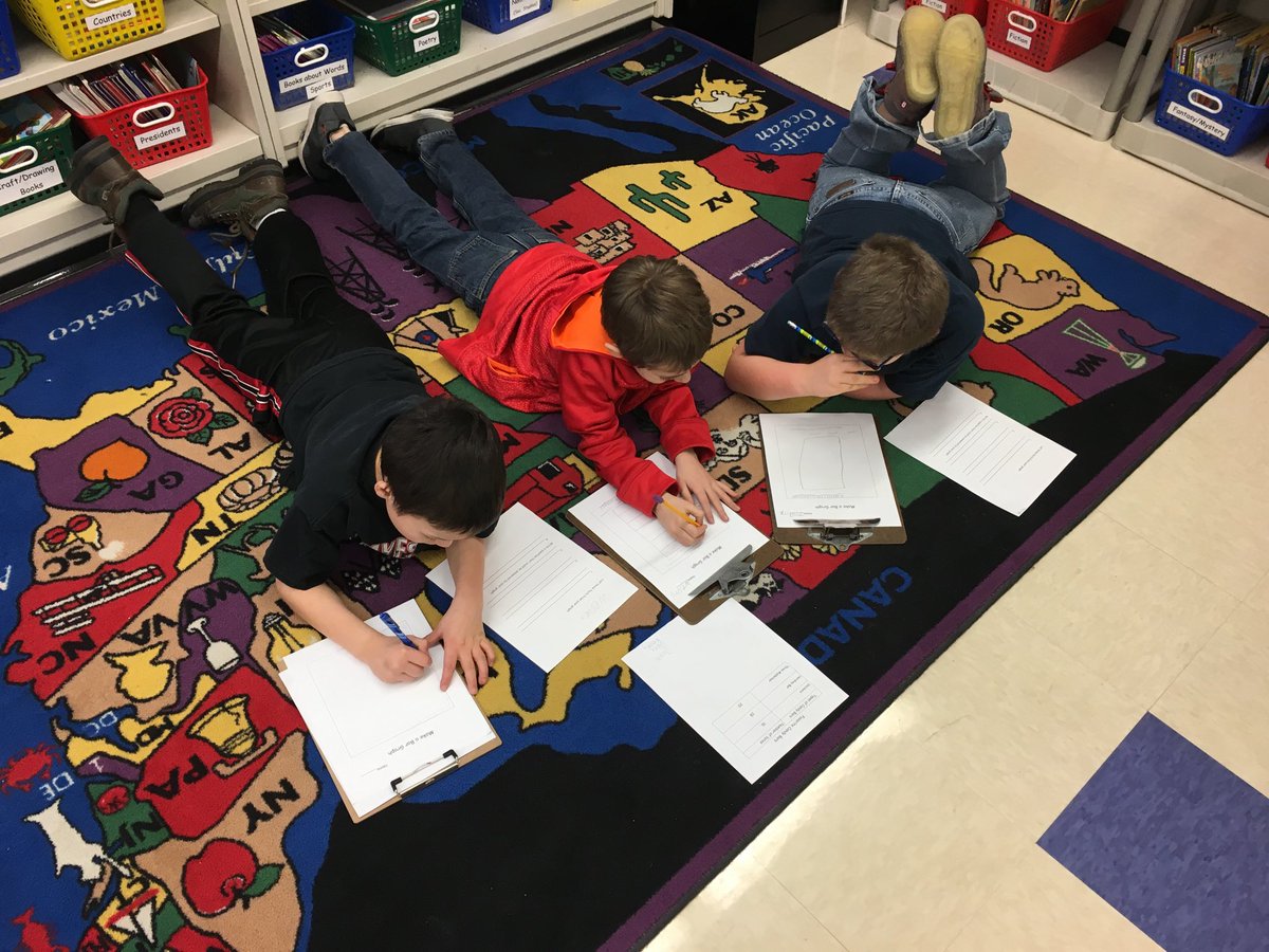 Creating vertical and horizontal graphs in grade 3.