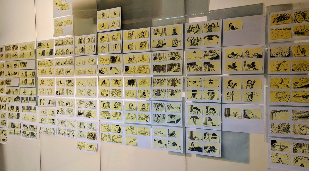 It feels so good to have the entire movie back on the wall now! #b3d #PostIt