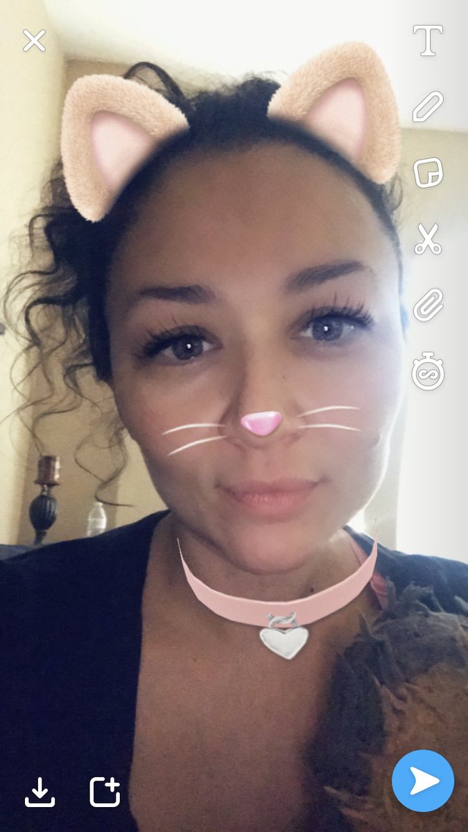 Lmao my daughter got me Snapchat ☺️