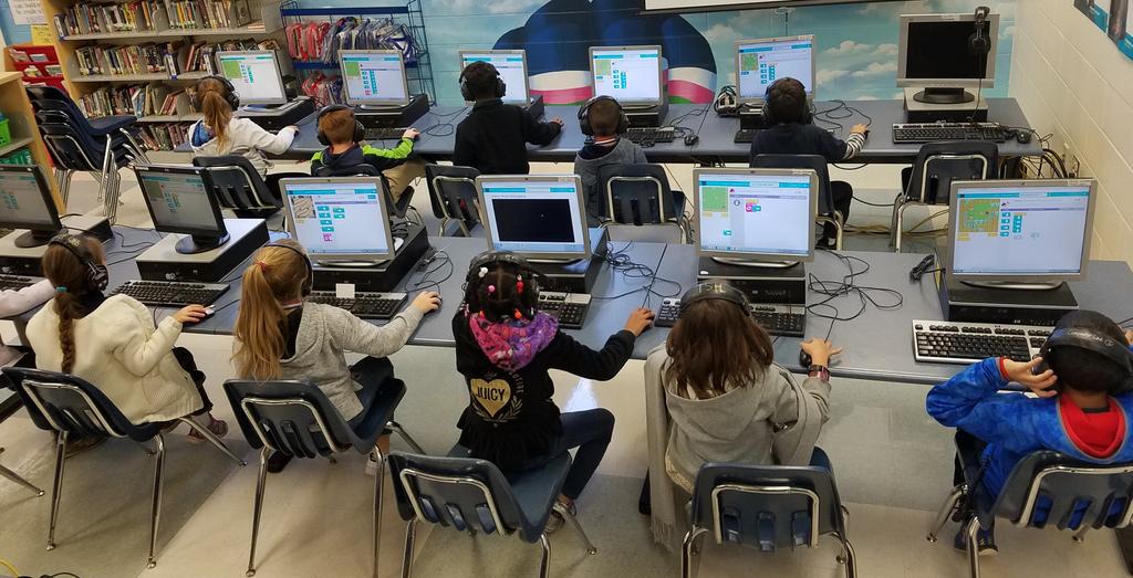 <a href="/HCPSWestShoreES/">West Shore Elem</a>, 2nd graders love the challenge of #coding! They are obsessed! I'm hearing, "Yes! I did it!" and "That was a hard puzzle!"  <a href="/hubofschool/">HCPS Library Media</a>
