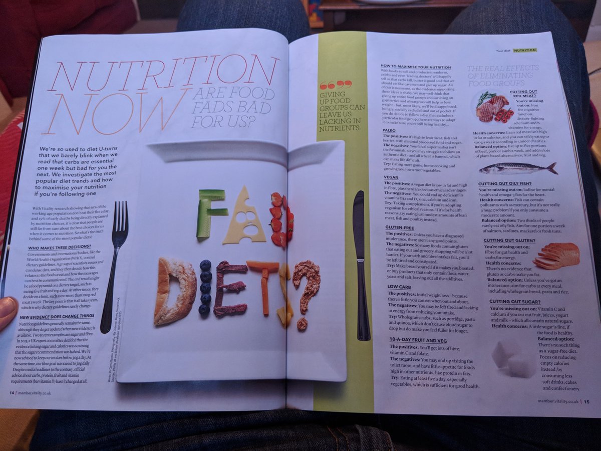 OliversSherbs's tweet image. This article in my @FitnessRewards1 Vitality magazine is one of the most sensible things I've read in a long time. Just eat everything in moderation!