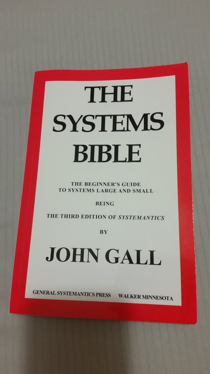 riaan_dp's tweet image. One of the most entertaining books I&apos;ve read. Thanks for the reference @KevinTrethewey #systemantics