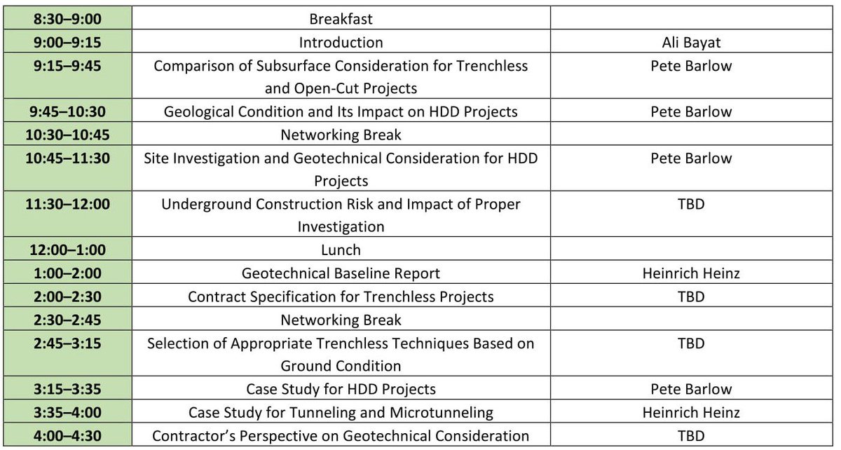 Register today for CETT and @uaextension's Geotechnical Consideration for Underground Trenchless Construction on February 15! Learn from industry professionals to perfect your #trenchless #techniques.