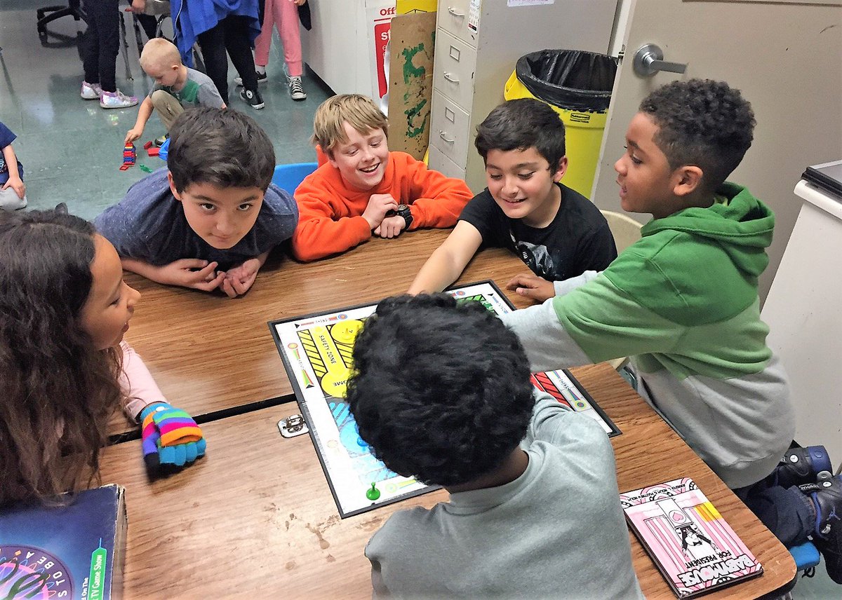 BGCOP's tweet photo. PEEK INSIDE OUR CLUB: It may look like these Club kids are just having fun playing a game of Sorry!, but research suggests that board games can help build social skills and self-esteem. They also teach kids about rules, competition, fair play and values. https://t.co/5fqoxfxCld
