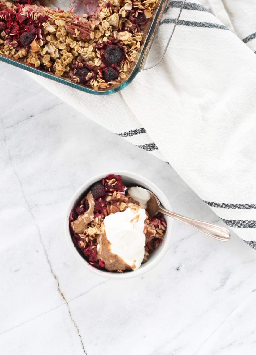 New recipe: Baked Oatmeal with Raspberries and Coconut! vegukate.com/post.php?s=201…