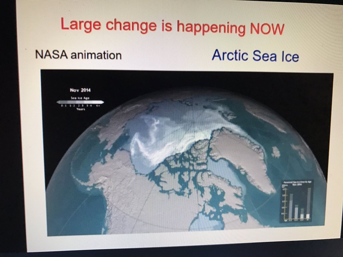 StormCenterInc's tweet photo. Arctic ice pack no longer resilient to change. Dr Jim White, Univ CO https://t.co/OtzlpIhvM3