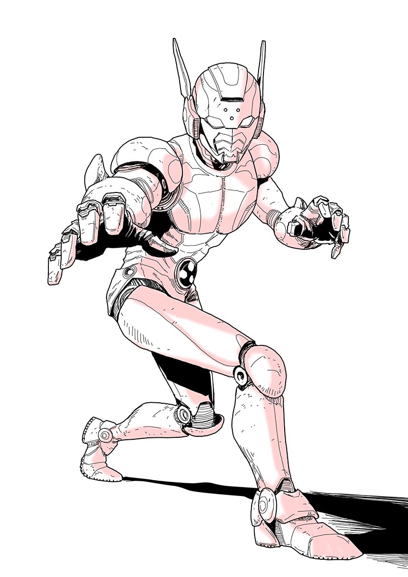 kikomauriz's tweet photo. Desenho que fiz do Blue Fighter, personagem de @ale_nagado , publicado nos anos 90! Eu adorava!!! #tokusatsu #bluefighter #superhero #metalhero https://t.co/xTDHI0UAad