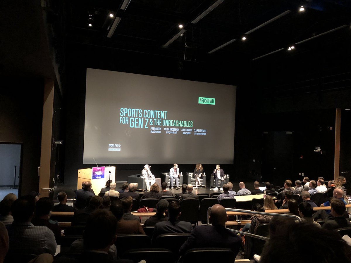 #SportFWD w/ <a href="/pobronson/">Po Bronson</a> @mgrossbach <a href="/akruglov/">Alex Kruglov</a> <a href="/clairestremple/">Claire Stremple</a> well said “... it speaks to me”