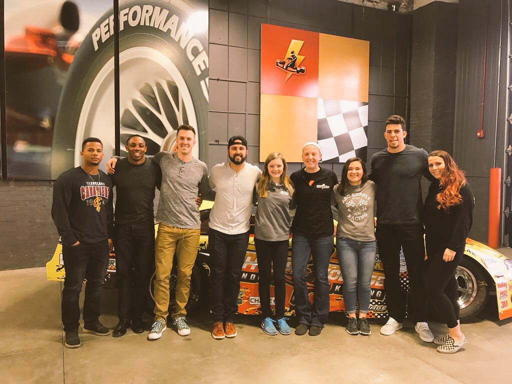 HVIndoorKarting's tweet photo. Great to have these guys come by today for some pre #TribeFest racing! Always good to have the @indians back in town! https://t.co/V9O5163XJF